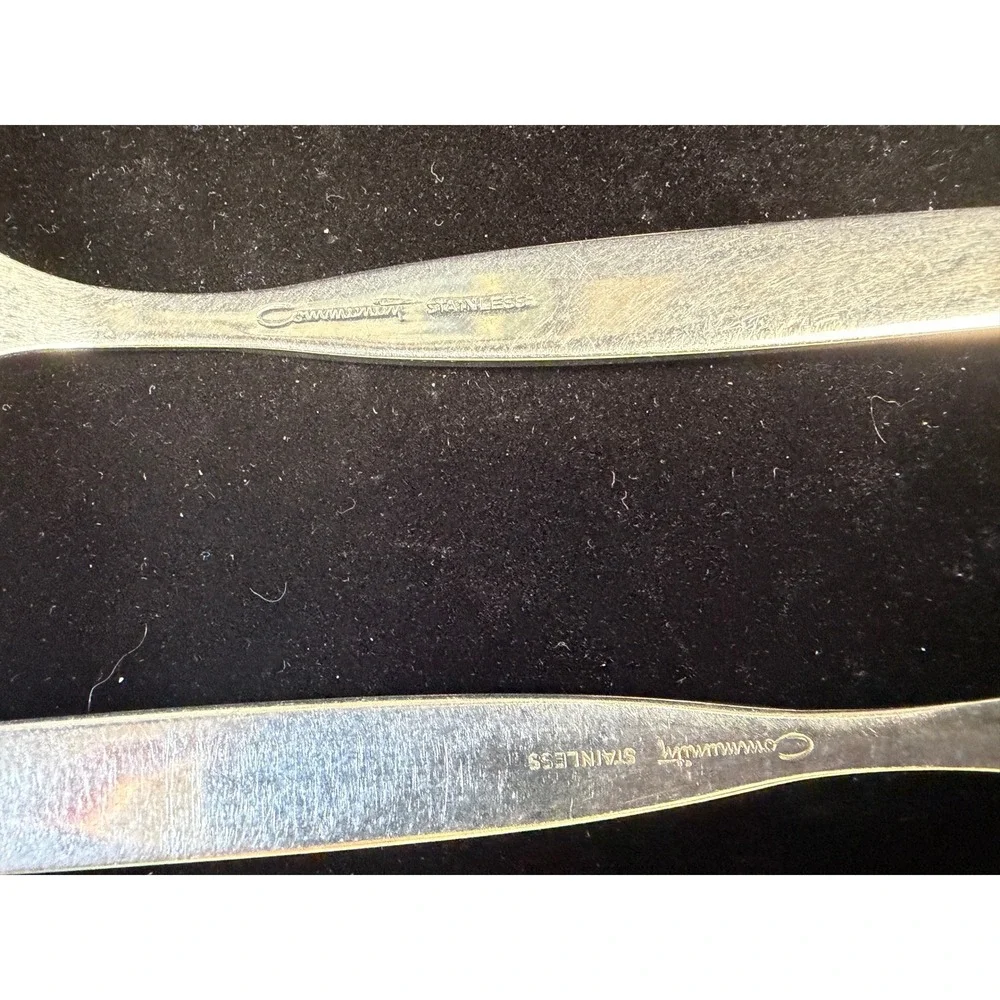 Oneida Community Stainless Frost Fire Casserole Spoons - Frost Fire - Set of 4